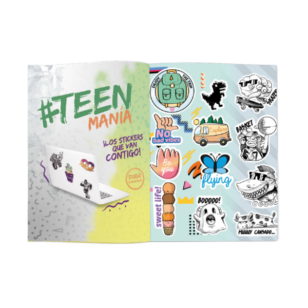 Teen Book - Cuaderno Escolar grapado 80 hojas. - Imagen 2